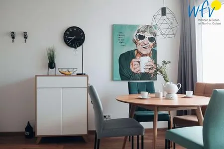 Wohnzimmer / Essbereich Appartement-Haus Regina Ferienwohnung zehn