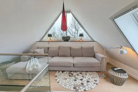 heller Wohnraum mit toller Aussicht auf die Nachbarwiesen Haus Gretchen Galerie
