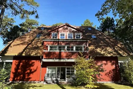 Außenansicht mit Westterrasse Waldsiedlung W10.3