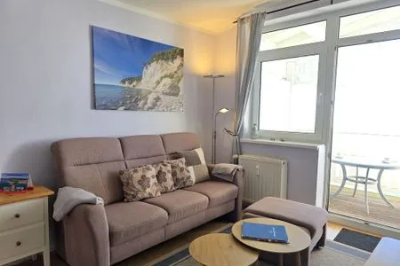 Wohnzimmer Fürstenhof App. 405 - mit Balkon und Meerblick
