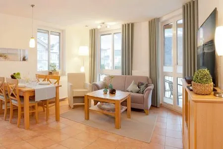 Wohnzimmer Ferienwohnung Auszeit