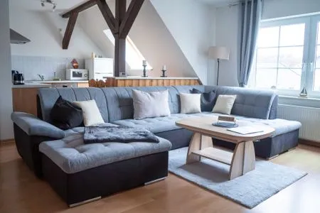 Wohnzimmer Ferienanlage Pfeiffer FeWo Windrose