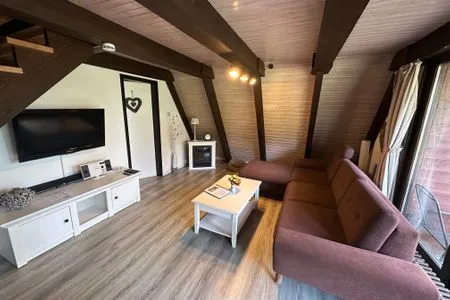 Wohnzimmer Ferienhaus  Abendzauber