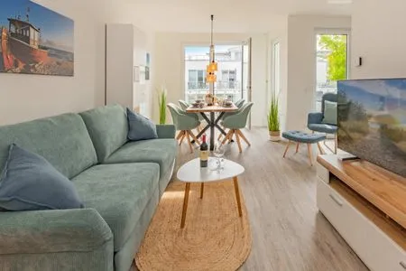 Wohnzimmer Ferienwohnung Ankerplatz