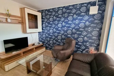 Wohnzimmer Bungalow Rugia Breege - mit Garten, Hunde erlaubt