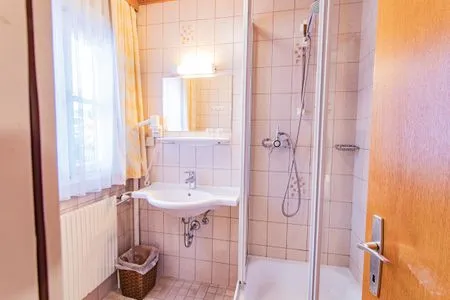 Badezimmer mit Dusche City Life 6 by Alpenidyll Apartments