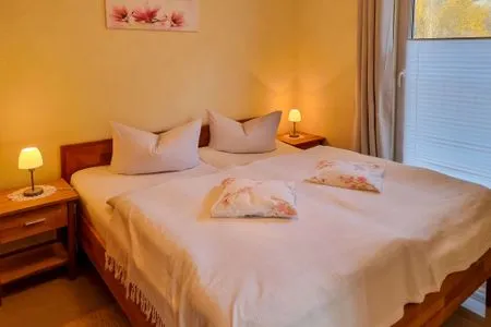 Schlafzimmer Ferienhaus Zum Kreideblick, FeWo Seeigel