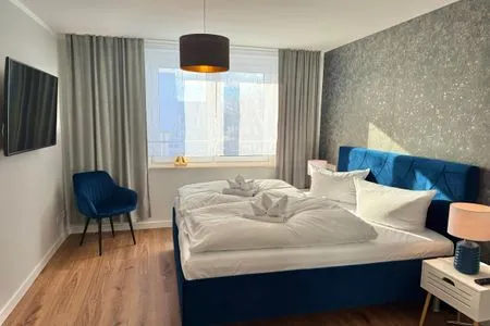 Schlafzimmer Ferienwohnung Kleiner Seelöwe