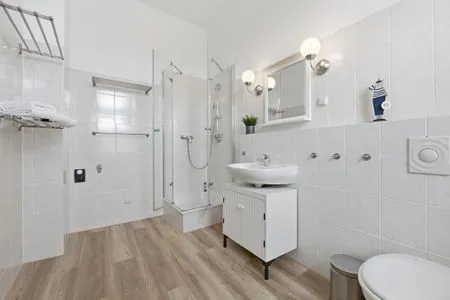 Badezimmer Villa zur See, Whg. Fregatte