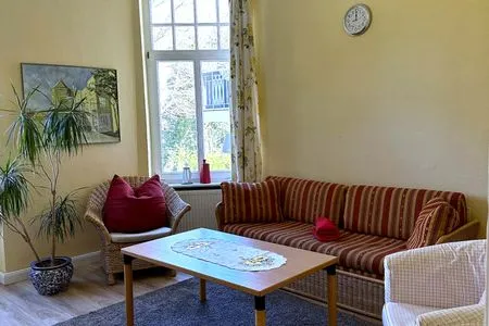 Wohnzimmer Strandvilla Seepferdchen App. 11