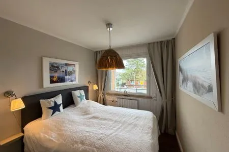 Schlafzimmer Ferienwohnung im Haus Nordland App 34