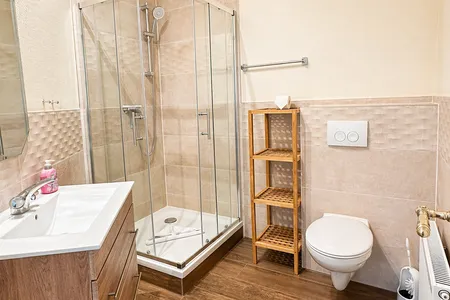 Badezimmer Strandvilla Seepferdchen App. 4