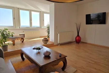 Wohnzimmer Villa Johanna, App.2 - Bädervilla mit herrlichem Meerblick