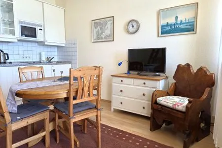 Wohnzimmer Fürstenhof, App. 202 - traumhafter Meerblick und Balkon
