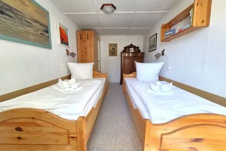 Schlafzimmer Kleine Fischerhütte - uriges Ferienhaus am Meer