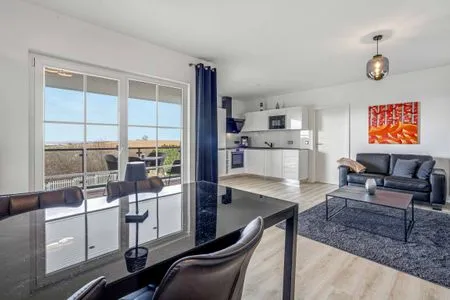 Wohnzimmer Villa Meerzeit - Ferienwohnung Mare Blue