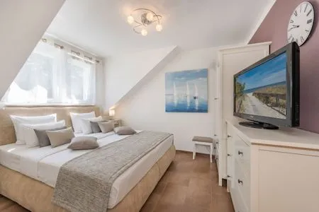 Schlafzimmer Ferienwohunung Dünenwald