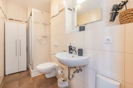 Badezimmer Ferienwohunung Dünenwald