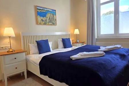 Schlafzimmer Villa Seeblick App. 307 - mit herrlichem Meerblick