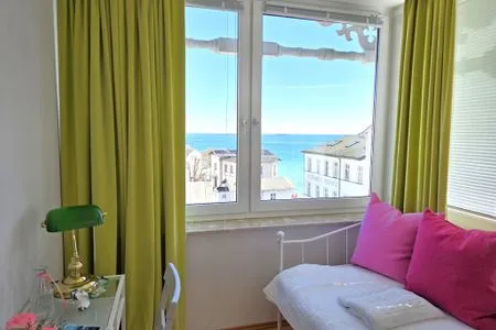 Schlafzimmer Villa Seeblick App. 308 - mit herrlichem Meerblick