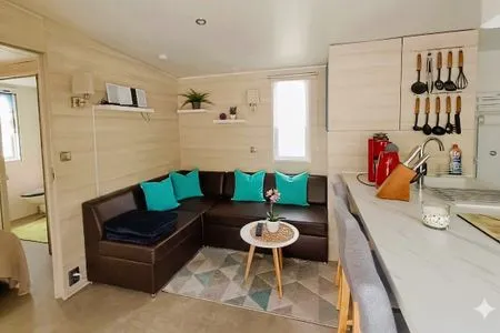 Wohnzimmer Ferienbungalow "Ostseehaus Sophie" - direkt hinter der Düne