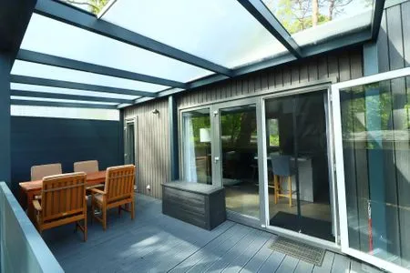 Terrasse Ferienbungalow "Ostseehaus Sophie" - direkt hinter der Düne