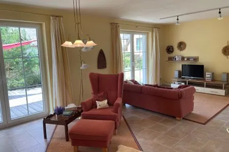Wohnzimmer Ferienhaus Lavendel-Quelle