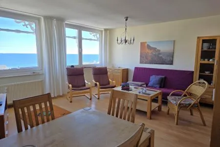 Wohnzimmer Villa Seeblick App. 409 - mit herrlichem Meerblick