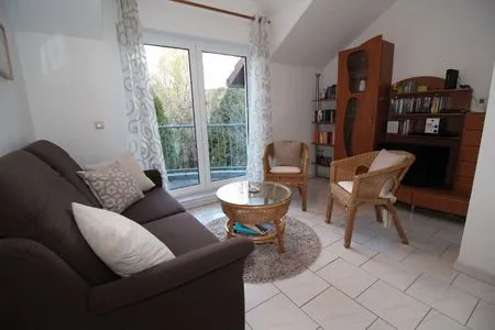 Wohnzimmer Ferienwohnung Amalie in Hafennähe in Sassnitz auf Rügen