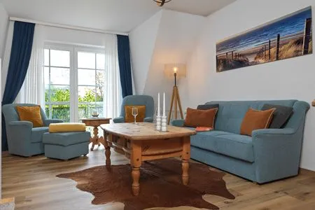 Wohnzimmer Landhaus am Meer Kleine Krabbe