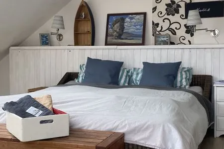 Schlafzimmer Haus Meerzeit Meerblick Doppelzimmer