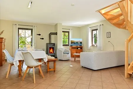 Wohnzimmer Reetdachhaus Hus Kieker