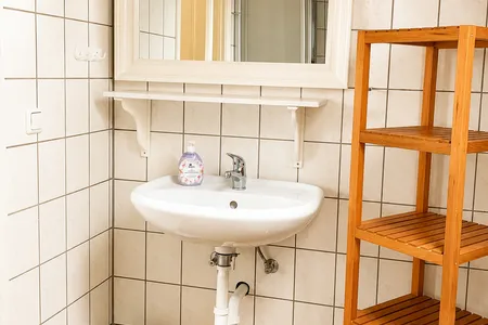 Badezimmer Ferienhaus Bootshaus