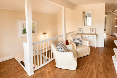 Wohnzimmer Ferienhaus Bootshaus