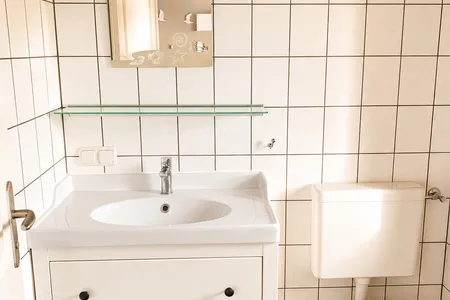 Badezimmer Ferienhaus Bootshaus