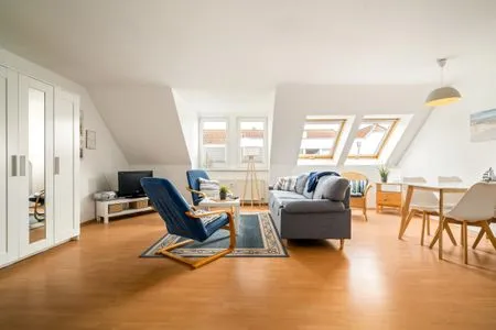 Ferienwohnung Studio Waren Wohnzimmer  Studio