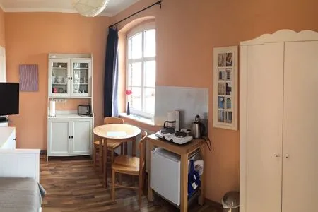 Wohnzimmer Fewo 1 im Alten Zollhaus Stralsund