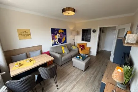 Wohnzimmer Ferienwohnung im Haus Nordland App 88