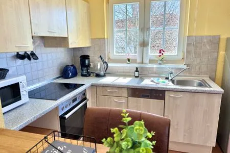 Küche / Küchenzeile Ferienwohnung Sammy - Urlaub in ruhiger Lage mit Hund