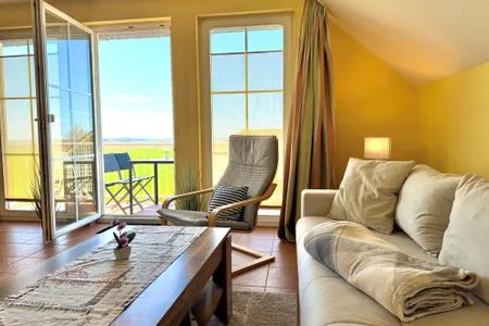 Wohnzimmer Ferienwohnung Sammy - Urlaub in ruhiger Lage mit Hund