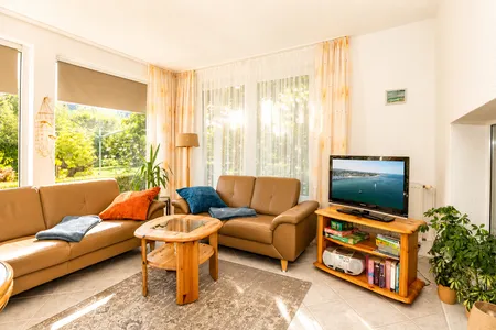 Wohnzimmer Ferienwohnung Küstenglück