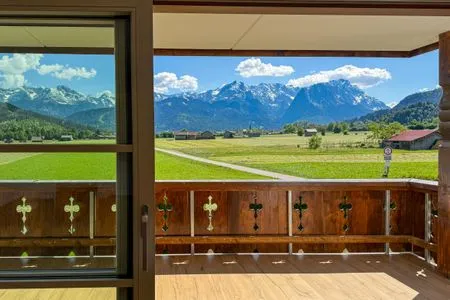 Blick auf Sehenswürdigkeit WeitBlick Zugspitze