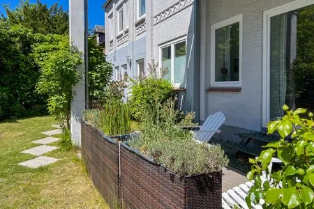 Fassade / Eingang Ferienwohnung für 4 Personen am Borbyer Ufer mit zwei Sonnenterrassen