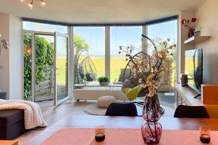 Wohnzimmer Ferienwohnung Hygge am Fjord