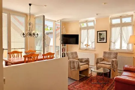 Wohnzimmer Uns Strandhus Whg. Captains Lounge