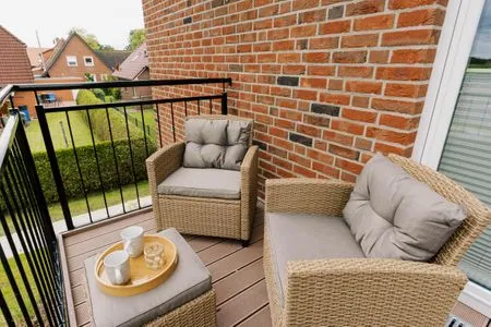 Balkon de Diek - Suite 2 | Direkte Deichlage - Hafenblick