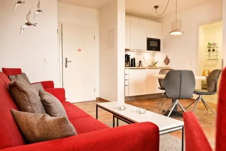 Wohnzimmer Apartmenthaus Ostseewelle Haus Ostseewelle Apartment 1