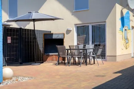 Terrasse Ferienwohnung Strandkörv