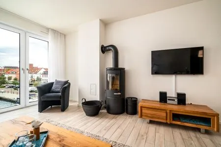 3 Ferienwohnung Möwe Hafenresidenz Waren (Müritz) - Wohnzimmer  Möwe
