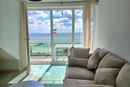 Gemütliches Wohnzimmer mit Meerblick Strandoase Sierksdorf Strandoase Meeresbrise